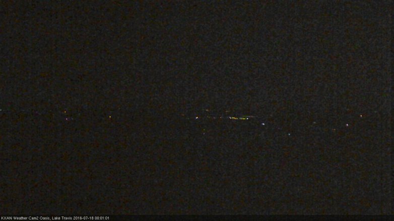 Lake Travis webcam, July 17, 2016 11:30 PM CT
