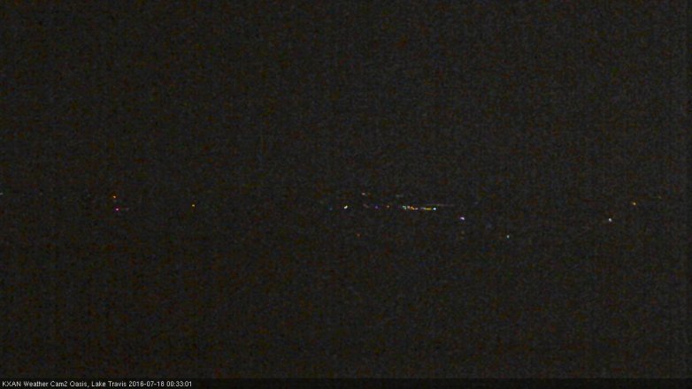 Lake Travis webcam, July 17, 2016 11:40 PM CT