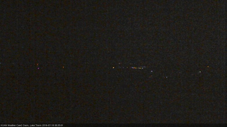 Lake Travis webcam, July 17, 2016 11:45 PM CT