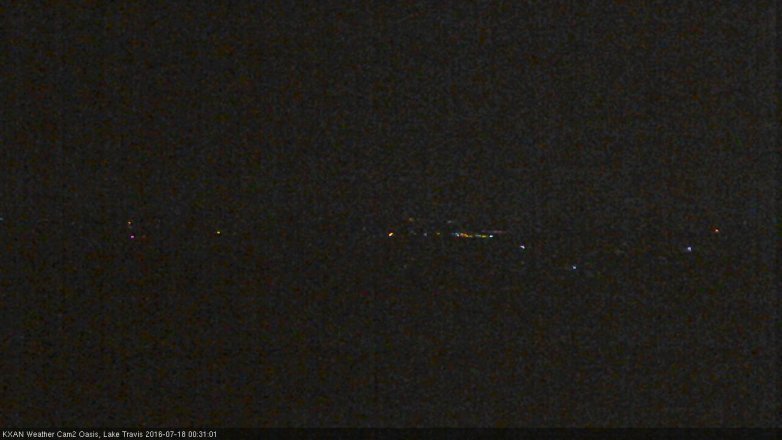 Lake Travis webcam, July 17, 2016 11:50 PM CT