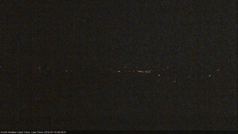 Lake Travis webcam, July 17, 2016 11:55 PM CT