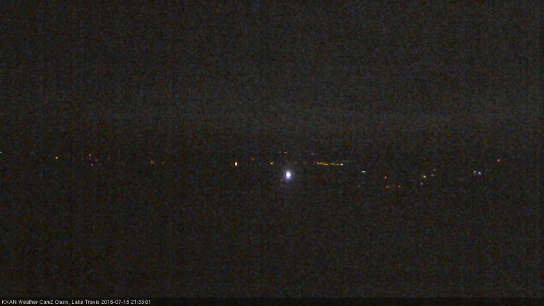 Lake Travis webcam, July 18, 2016 8:45 PM CT
