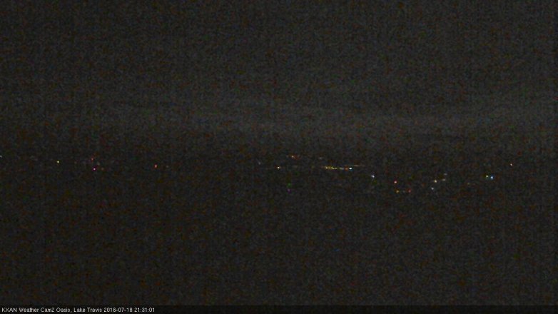 Lake Travis webcam, July 18, 2016 8:50 PM CT