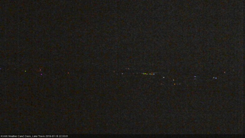 Lake Travis webcam, July 18, 2016 9:40 PM CT