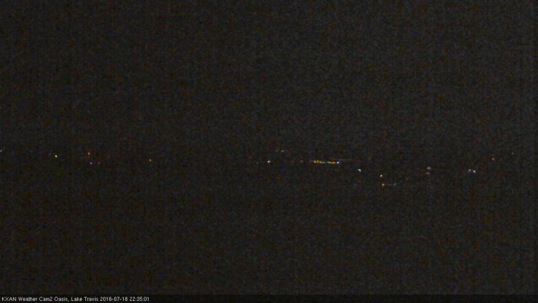 Lake Travis webcam, July 18, 2016 9:55 PM CT