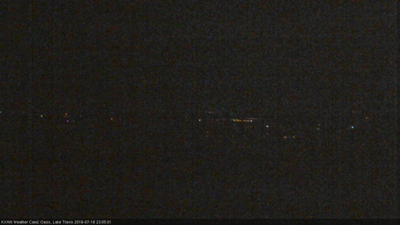 Lake Travis webcam, July 18, 2016 10:10 PM CT