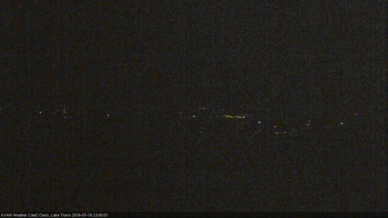Lake Travis webcam, July 18, 2016 10:20 PM CT