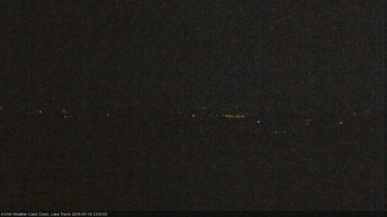 Lake Travis webcam, July 18, 2016 10:35 PM CT