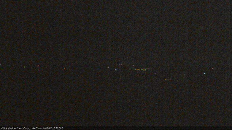 Lake Travis webcam, July 18, 2016 10:55 PM CT