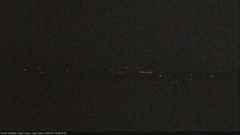 Lake Travis webcam, July 18, 2016 11:25 PM CT