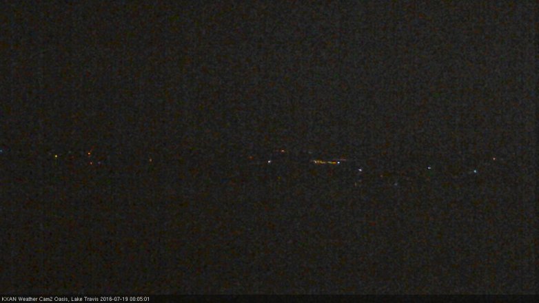 Lake Travis webcam, July 18, 2016 11:30 PM CT