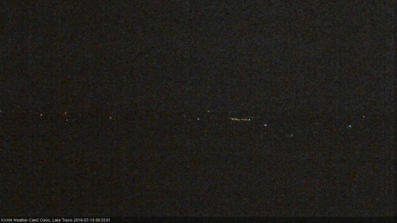 Lake Travis webcam, July 18, 2016 11:55 PM CT