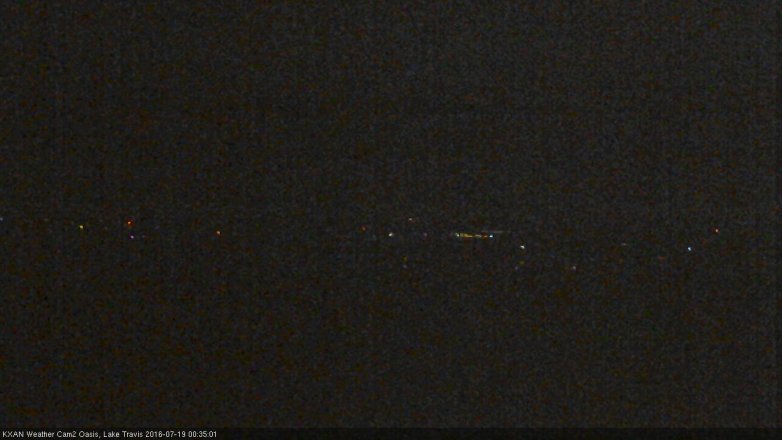 Lake Travis webcam, July 18, 2016 12:00 AM CT