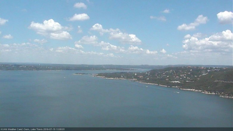 Lake Travis webcam, July 19, 2016 12:05 PM CT