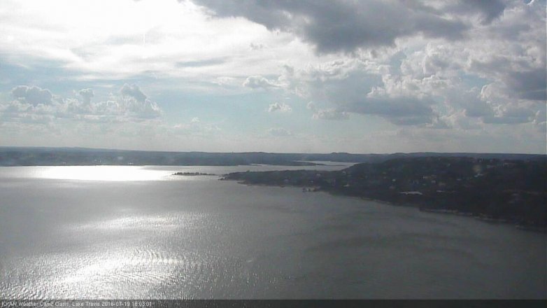 Lake Travis webcam, July 19, 2016 5:10 PM CT