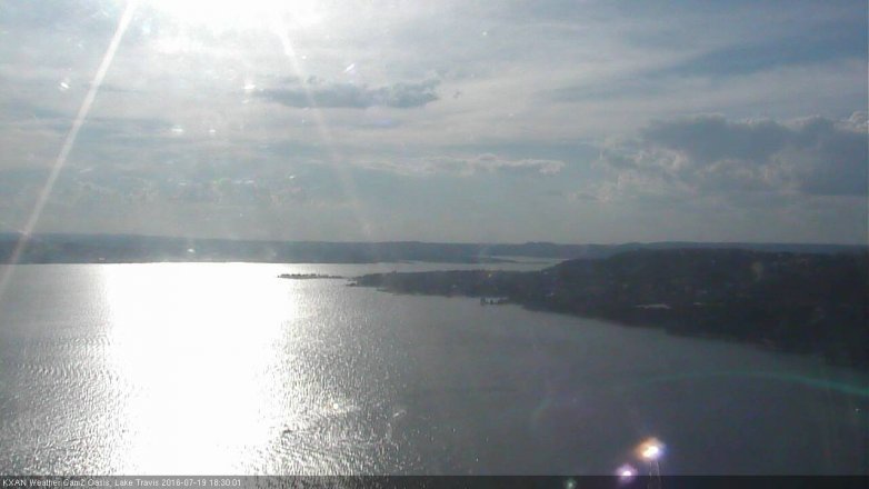 Lake Travis webcam, July 19, 2016 5:35 PM CT