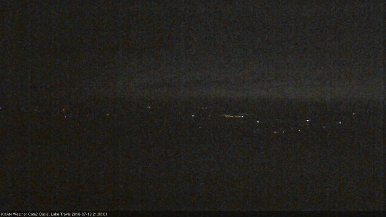 Lake Travis webcam, July 19, 2016 8:45 PM CT