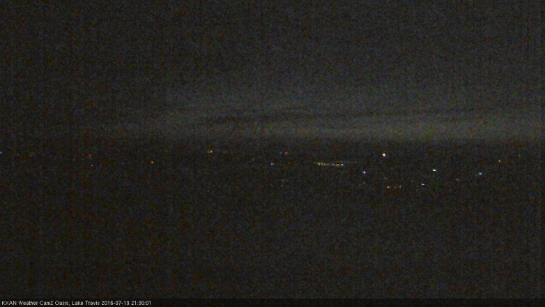 Lake Travis webcam, July 19, 2016 8:50 PM CT