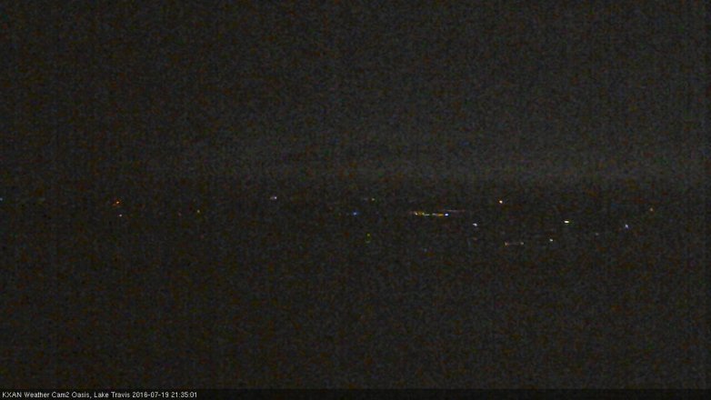 Lake Travis webcam, July 19, 2016 9:00 PM CT
