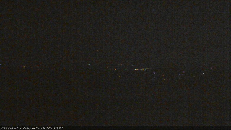 Lake Travis webcam, July 19, 2016 9:05 PM CT