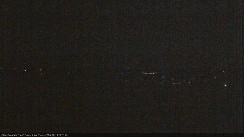 Lake Travis webcam, July 19, 2016 9:40 PM CT