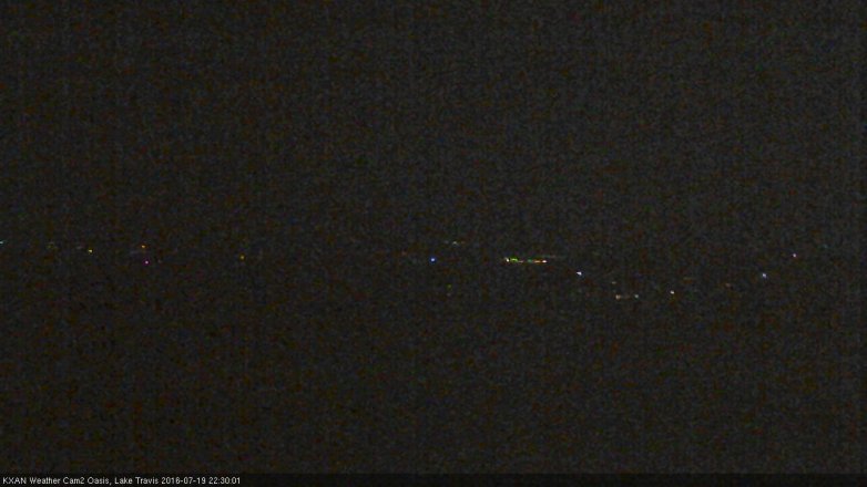 Lake Travis webcam, July 19, 2016 9:55 PM CT