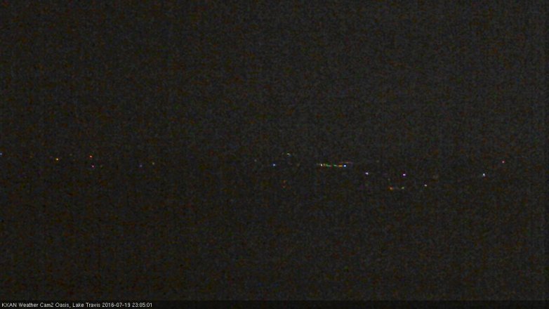 Lake Travis webcam, July 19, 2016 10:10 PM CT