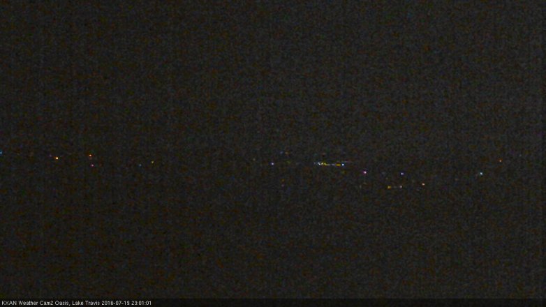 Lake Travis webcam, July 19, 2016 10:20 PM CT