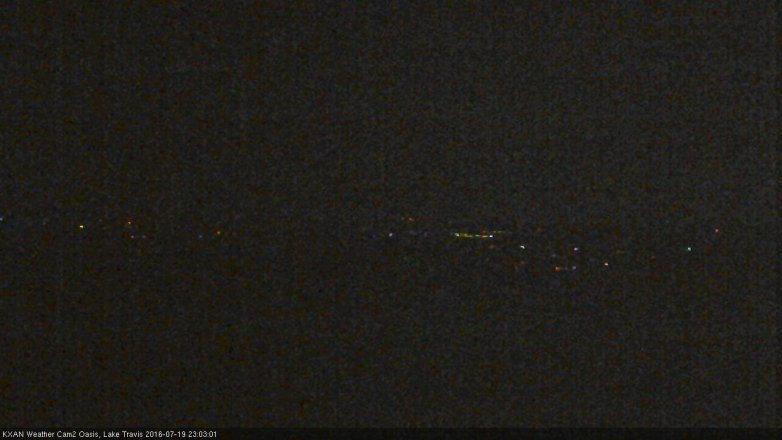 Lake Travis webcam, July 19, 2016 10:35 PM CT