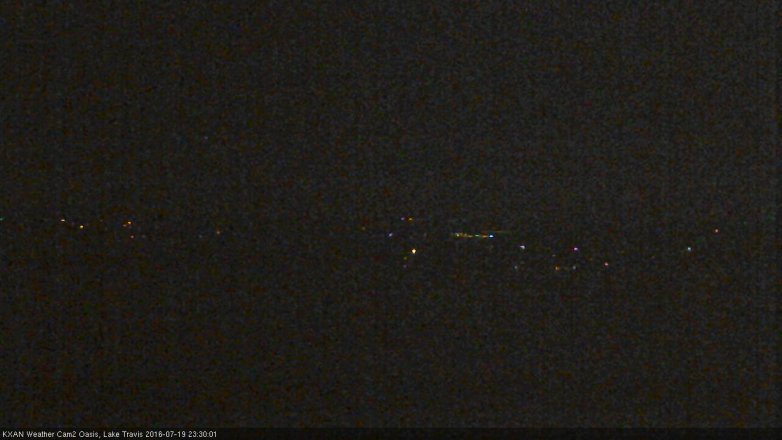 Lake Travis webcam, July 19, 2016 10:45 PM CT