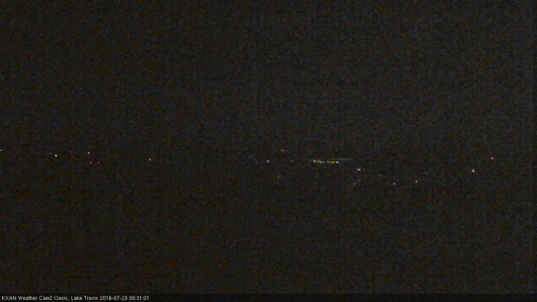 Lake Travis webcam, July 19, 2016 11:40 PM CT