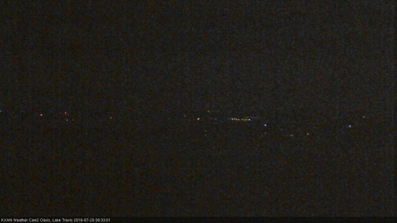 Lake Travis webcam, July 19, 2016 11:45 PM CT