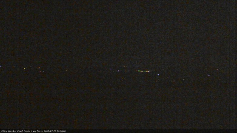 Lake Travis webcam, July 19, 2016 11:50 PM CT