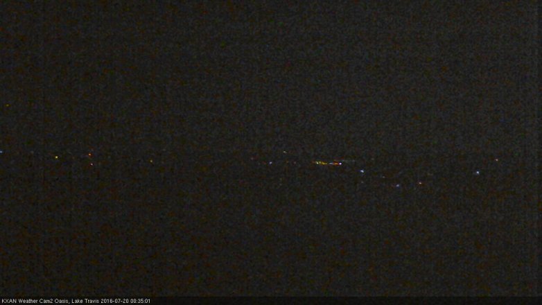 Lake Travis webcam, July 19, 2016 11:55 PM CT