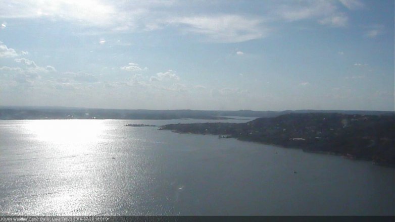 Lake Travis webcam, July 20, 2016 5:15 PM CT