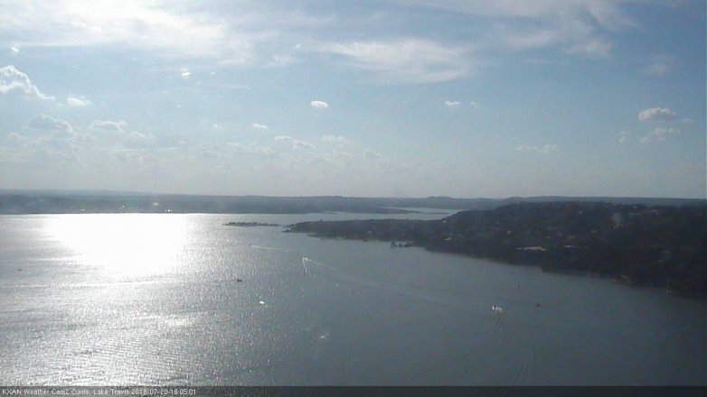 Lake Travis webcam, July 20, 2016 5:30 PM CT