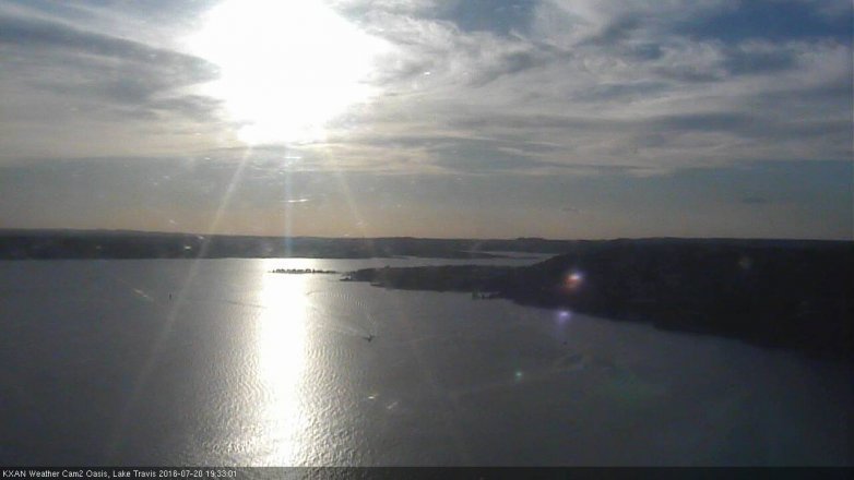 Lake Travis webcam, July 20, 2016 7:00 PM CT