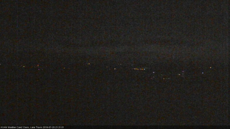 Lake Travis webcam, July 20, 2016 8:35 PM CT