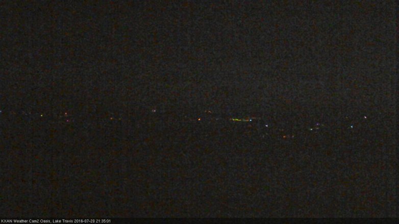 Lake Travis webcam, July 20, 2016 8:40 PM CT
