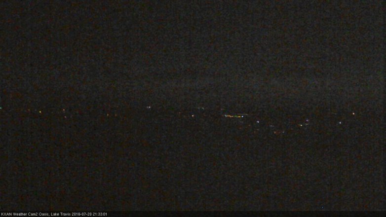 Lake Travis webcam, July 20, 2016 8:45 PM CT