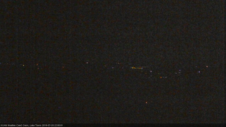 Lake Travis webcam, July 20, 2016 9:10 PM CT