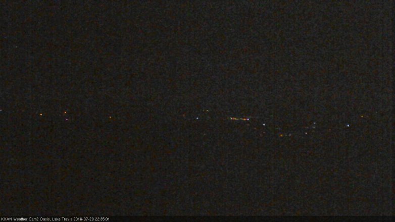 Lake Travis webcam, July 20, 2016 9:55 PM CT