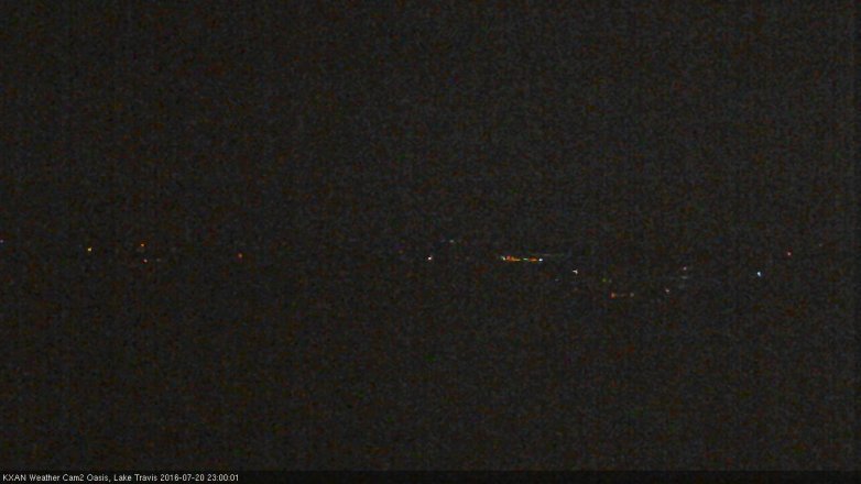 Lake Travis webcam, July 20, 2016 10:05 PM CT