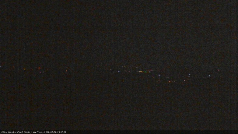 Lake Travis webcam, July 20, 2016 10:35 PM CT