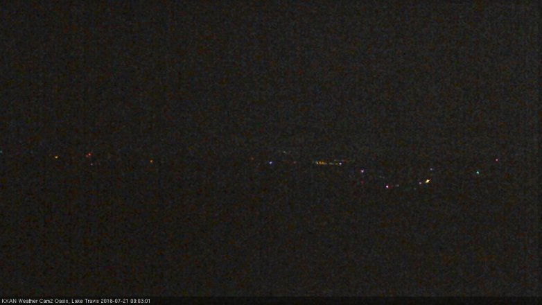 Lake Travis webcam, July 20, 2016 11:15 PM CT