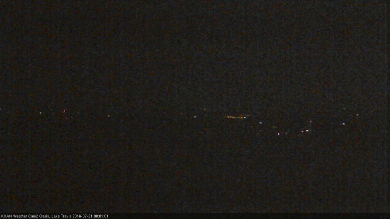 Lake Travis webcam, July 20, 2016 11:20 PM CT