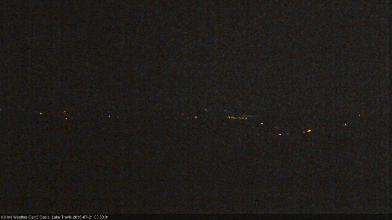 Lake Travis webcam, July 20, 2016 11:35 PM CT