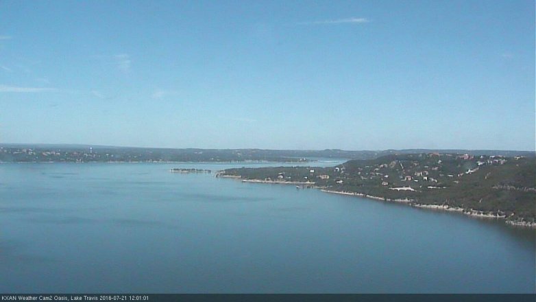 Lake Travis webcam, July 21, 2016 11:10 AM CT