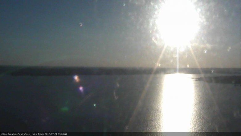 Lake Travis webcam, July 21, 2016 7:00 PM CT
