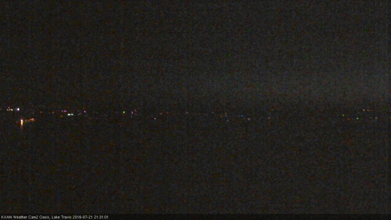 Lake Travis webcam, July 21, 2016 8:40 PM CT